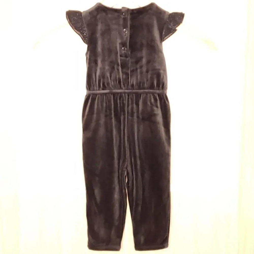 Osh Kosh B'gosh Toddler Grey Velvet Pantsuit. 18 M